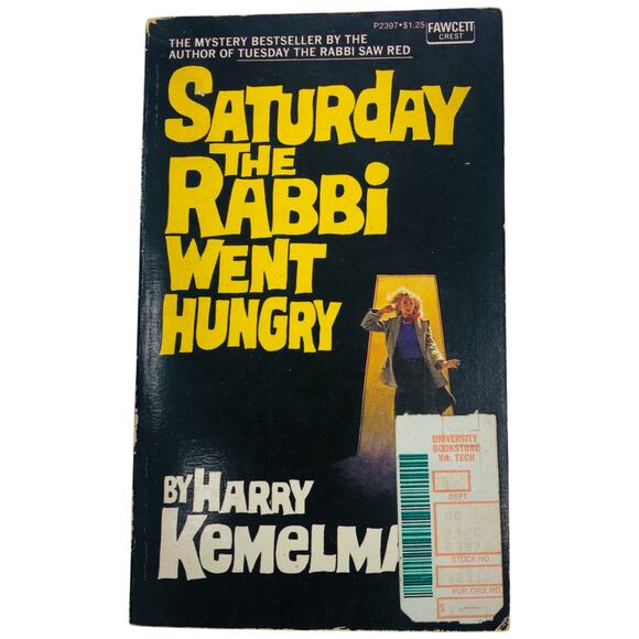 Harry Kemelman Wednesday The Rabbi Got Wet & Saturday The Rabbi Went Hungry Book - Picture 5 of 16